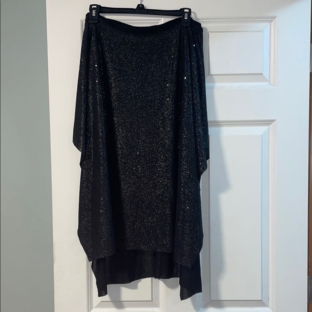 Attitudes by Renee Silver Asymmetrical Maxi Skirt
